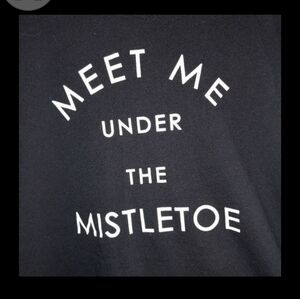 Old Navy Black Tee with White Text